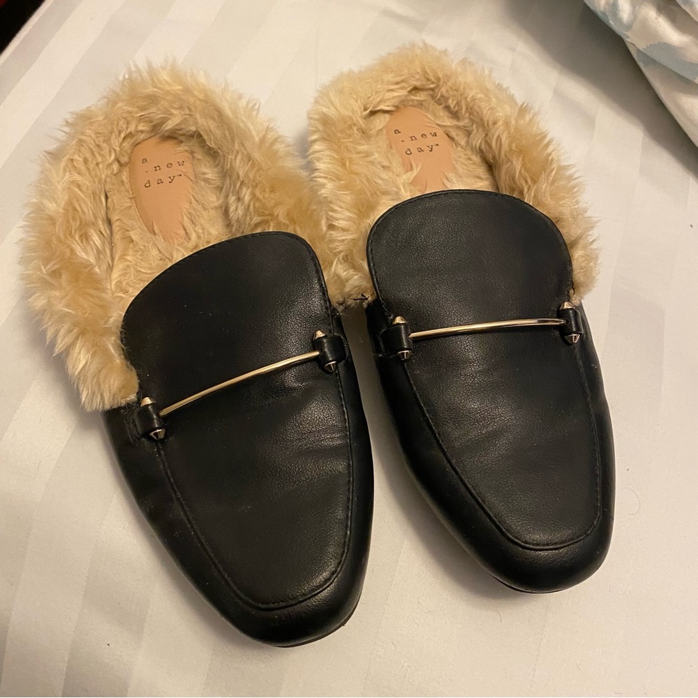 Furry Loafers A New Day Size 9